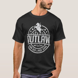Outlaw Dutch's Gang Red Horse & Cowboy Adventure T-Shirt