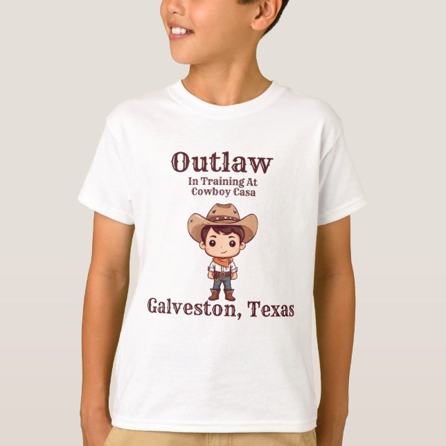 Outlaw in Training Kids Shirt (Front)