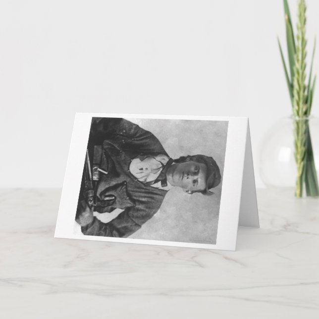 Outlaw Jesse James Portrait Photograph Card (Front)