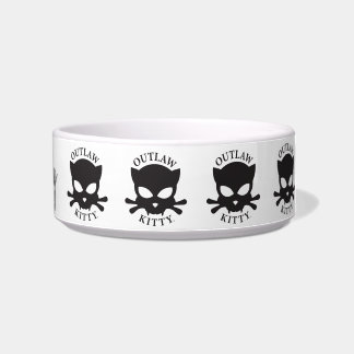 Outlaw Kitty Food Bowl