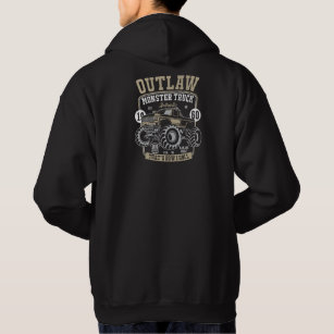 Outlaw Monster Truck That’s How I Roll Mens   Hoodie