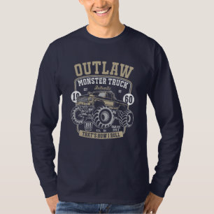 Outlaw Monster Truck That’s How I Roll Mens  T-Shirt
