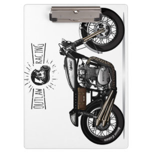 Outlaw Racing Motor Bike   Motorcycle Clipboard