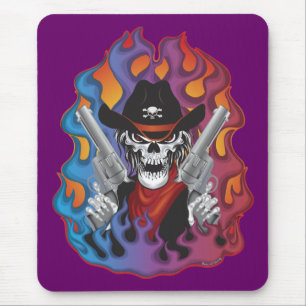 Outlaw Skull Mouse Mat
