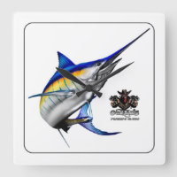 Outlaws Blue Marlin Wall Clock