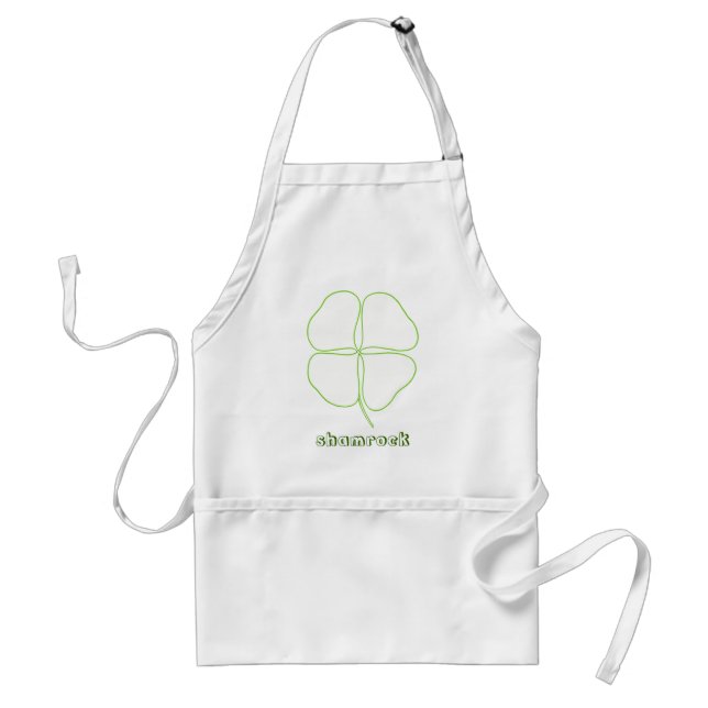 Outline art drawing - Shamrock colour in aprons (Front)