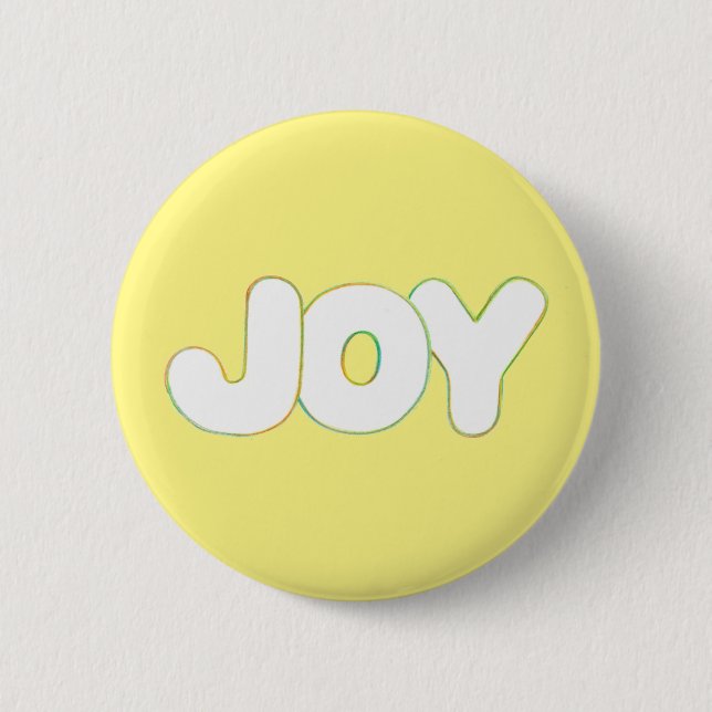 Outline Art - Joy - word in colours, buttons (Front)