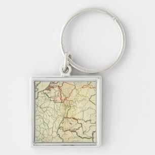 Outline Europe Key Ring