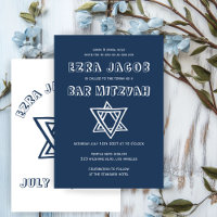 OUTLINE LETTERS STAR OF DAVID Custom Bar Mitzvah