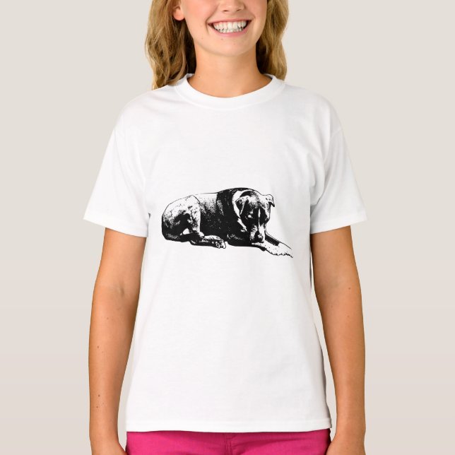 Outline Lounge Dog Tee (Front)