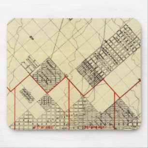 Outline Map of Duluth and Suburbs Mouse Mat