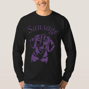 Outline Minature Dachshund ‘sausage’ T-Shirt