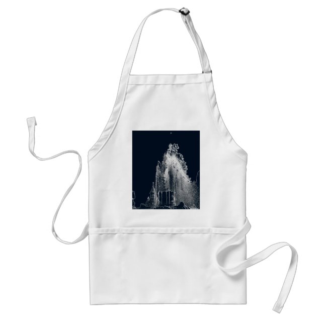 outline of a blue night standard apron (Front)
