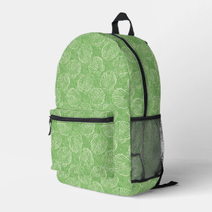 Outline seashells printed backpack