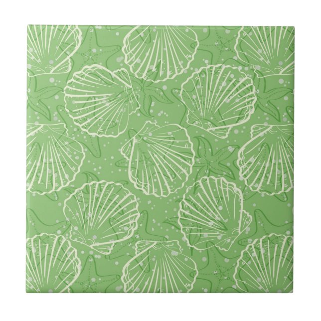Outline seashells tile (Front)