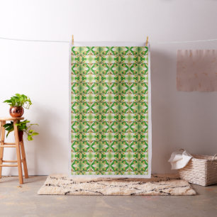 Outlined Calla Lilies Against A Green Ombre Fabric