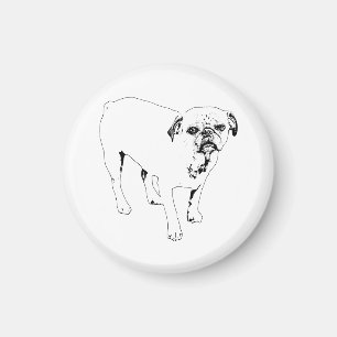 Outlined Dog Magnet Adds Happy Energy To Home