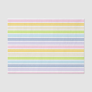 Outlined Stripes Pastel Rainbow Tissue Paper