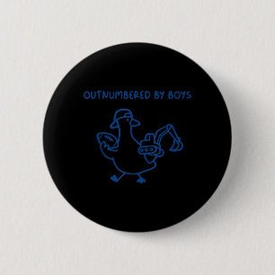Outnumbered 6 Cm Round Badge