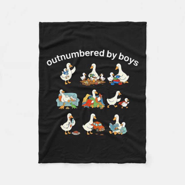 Outnumbered Creative Fleece Blanket (Front)