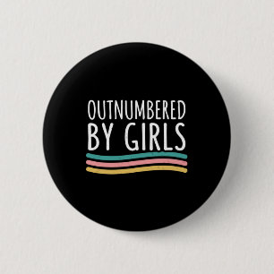 Outnumbered Design 2 6 Cm Round Badge