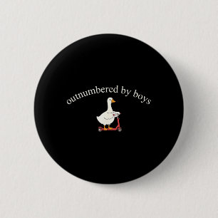 Outnumbered Digital Art 6 Cm Round Badge