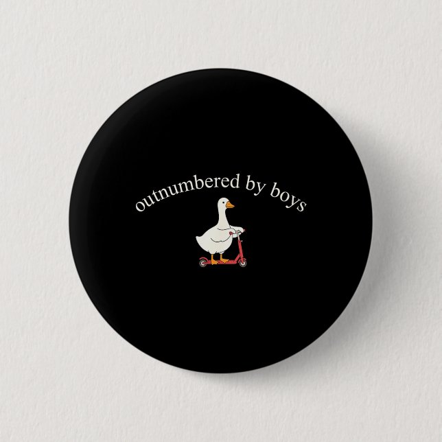 Outnumbered Digital Art 6 Cm Round Badge (Front)