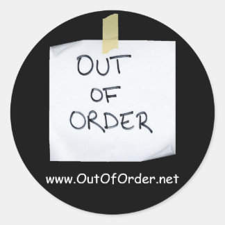 OutOfOrder.net sticker - Customised