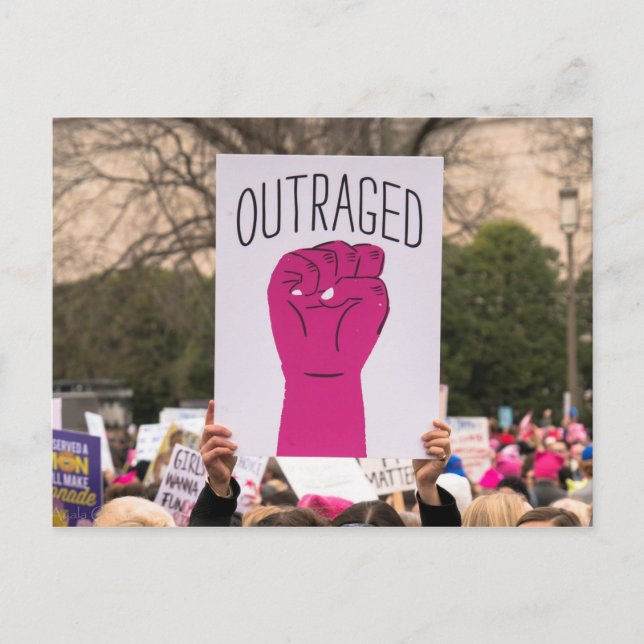 Outraged Postcard (Front)