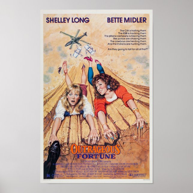 Outrageous Fortune movie poster (Front)