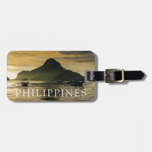 Outrigger At Sunset Luggage Tag
