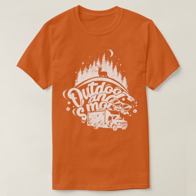 Outrs And Smores Camping T-Shirt (Design Front)