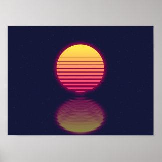 Outrun Sun Poster