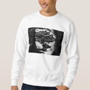 outside goes in sweatshirt
