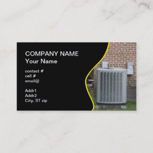 outside heat pump business card