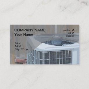 outside heat pump business card