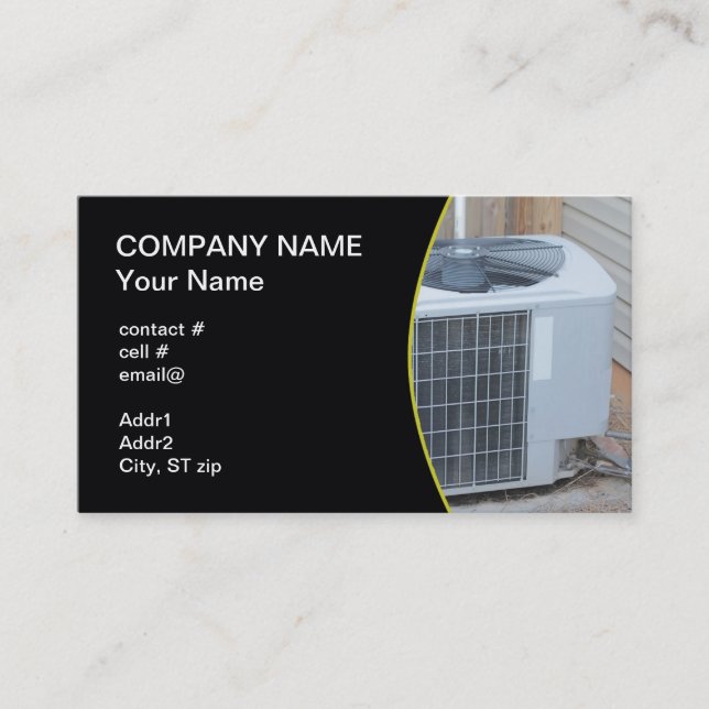 outside heat pump business card (Front)