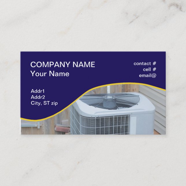 outside heat pump business card (Front)