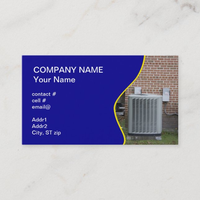 outside heat pump business card (Front)