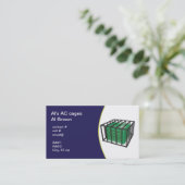 outside heat pump security cage business card (Standing Front)
