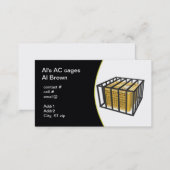 outside heat pump security cage business card (Front/Back)