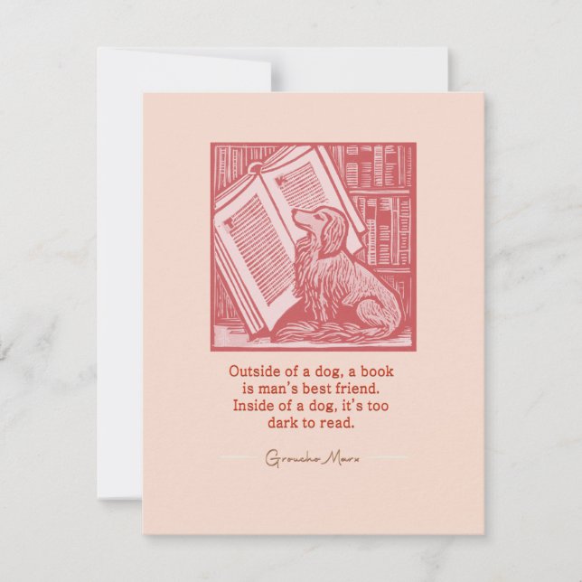 Outside of a Dog Card (Front)