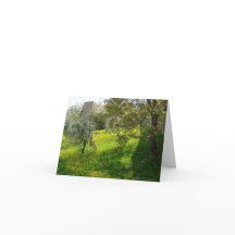 Outside San Gimignano walls Greeting card
