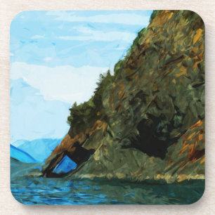 Outside the Bay of Seward Alaska Abstract Coaster