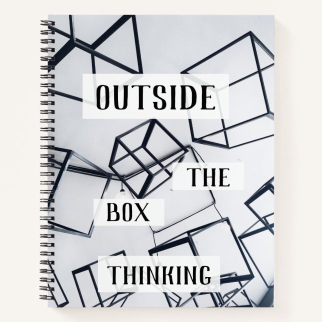 Outside The Box Thinking Photograph Notebook (Front)