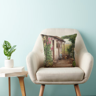 Outside the Farmhouse – H.A. Brendekilde Cushion