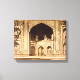 Outside the Taj Mahal, probably illustrated in 'Ph Canvas Print