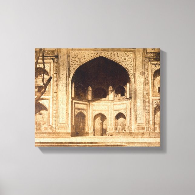 Outside the Taj Mahal, probably illustrated in 'Ph Canvas Print (Front)