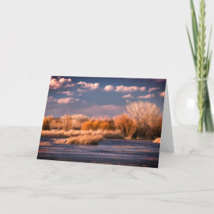 OUTSIDE WINTER SCENE Folded Note Card