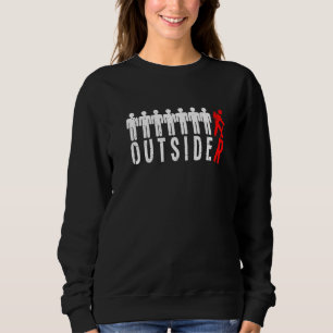 Outsider Fun Outdoor Hiking & Camping Gear For Men Sweatshirt